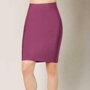Egg Plant Basic Bandage Pencil Skirt